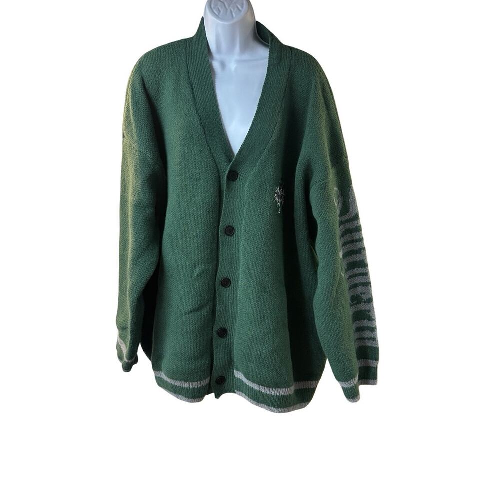 Harry Potter Slytherin Cardigan Sweater 4XL Green Wizarding World ROMWE Gothic